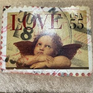 Relic Love Stamp with Cherub Design